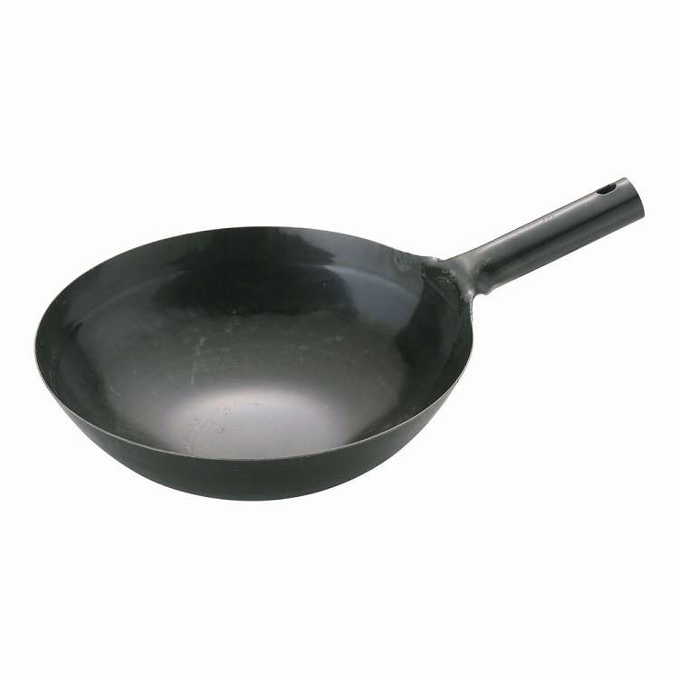 山田 鉄 打出片手中華鍋(板厚1.2mm) 30cm(代引不可)【送料無料】