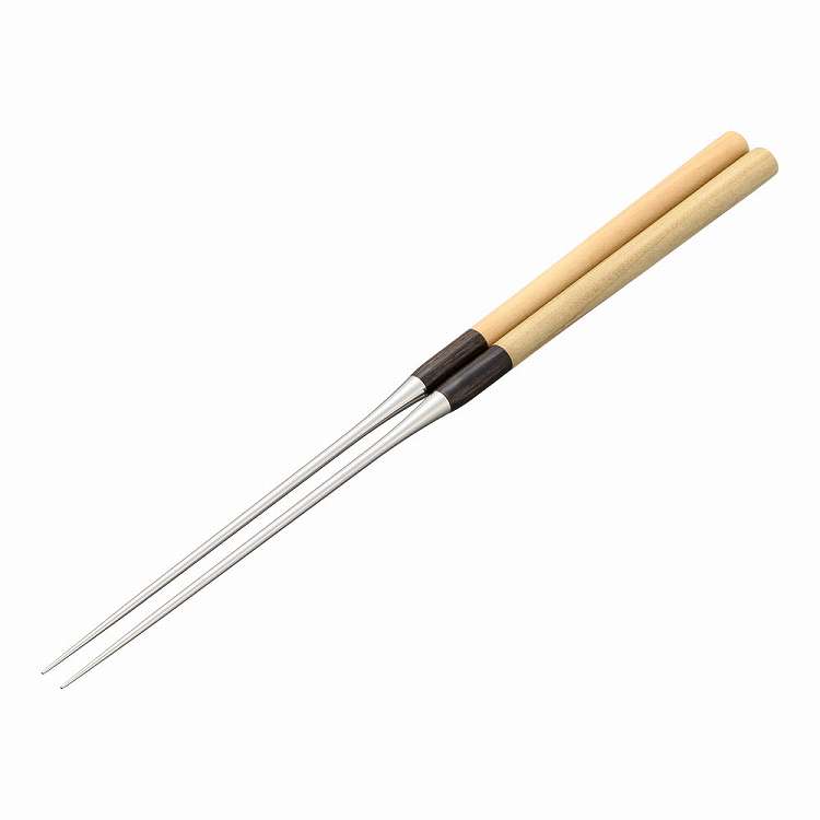 Cooking Chopsticks - 白木柄 盛箸(積層強化木柄付) 150mm(代引不可)【送料無料】