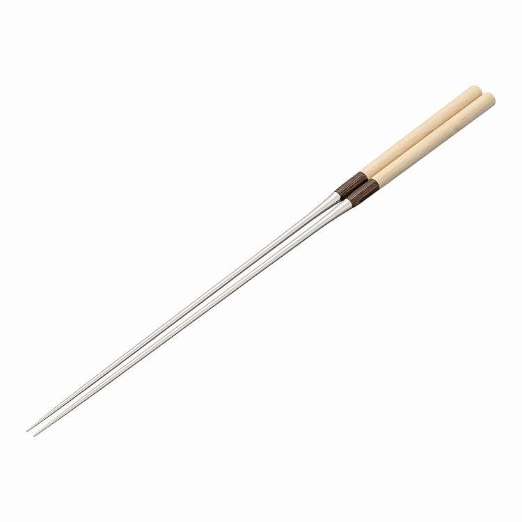白木柄 盛箸(積層強化木柄付) 270mm(代引不可)【送料無料】