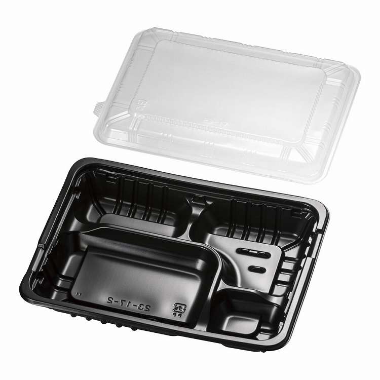 FM弁当容器 透明蓋付(20セット入) 中B(代引不可)