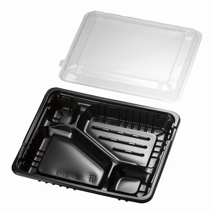 FM弁当容器 透明蓋付(20セット入) 大C(代引不可)