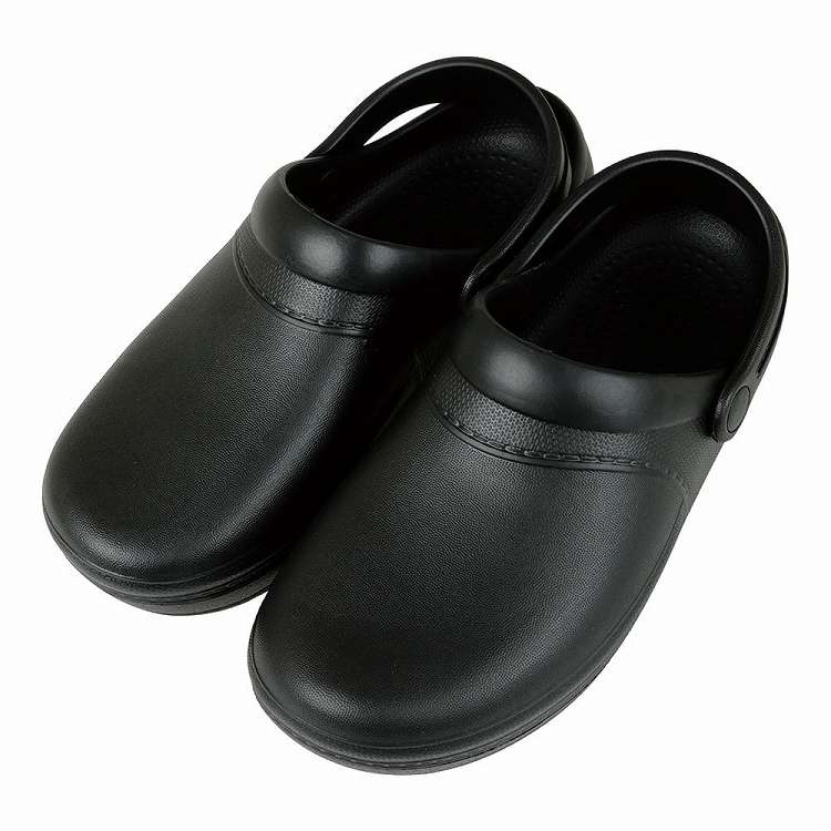 婦人ラバー付クロックサンダル ブラック M(代引不可)