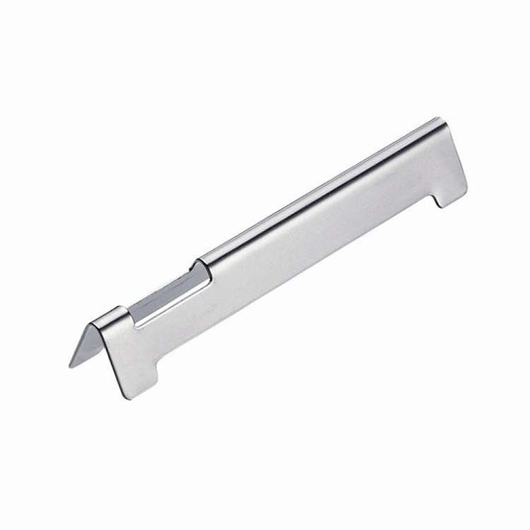 18-8ナイフ&フォーク箸レスト ルーフ型プレーン ミラー仕上げ(代引不可)