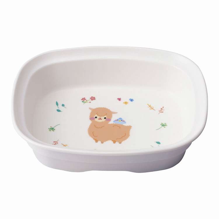 メラミン食器 アルパカーナ 白 角小鉢 MC-100-ALW(代引不可)
