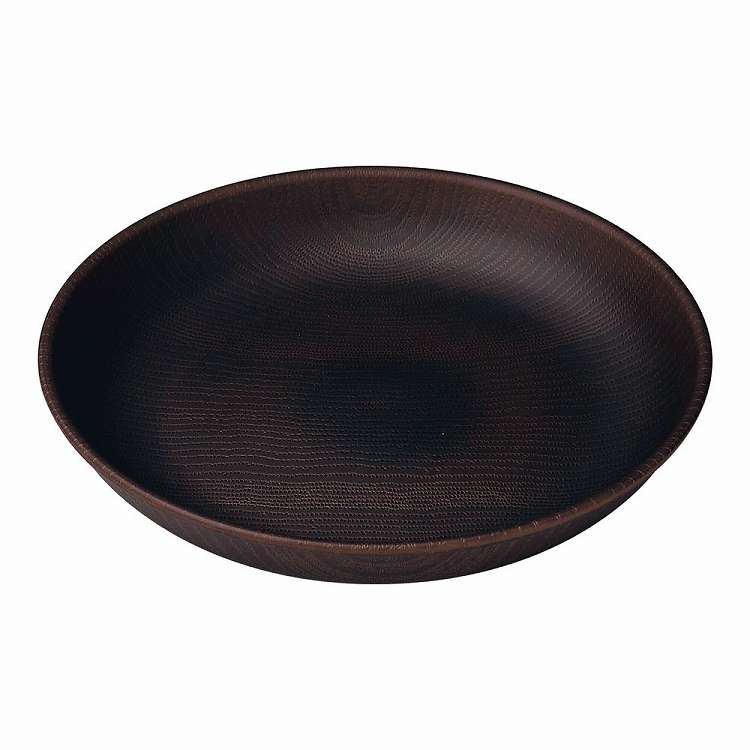 Western Tableware - WOOD ラウンドプレート 21cm ダークブラウン(代引不可)