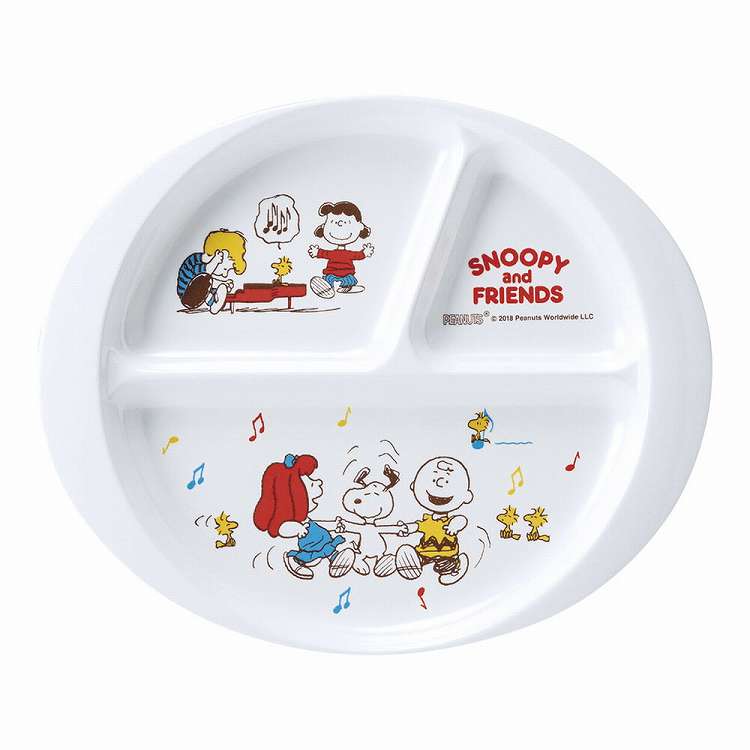 メラミンお子様食器「スヌーピー」 ランチ皿 S(代引不可)