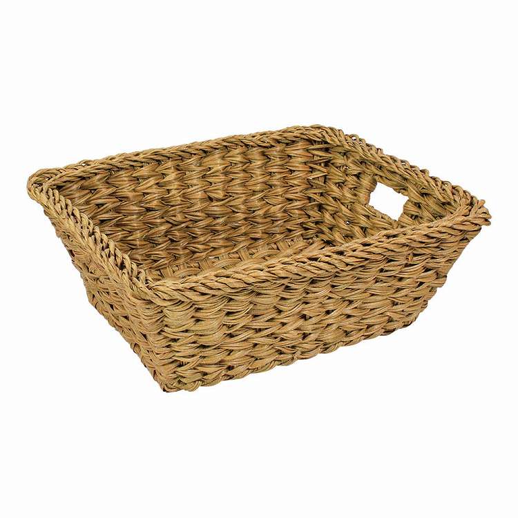 樹脂ウォーターヒヤシンスマルチバスケット 小 キャラメル(代引不可)【送料無料】