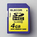 [ELECOM(エレコム)] [SDHC規格準拠][4G]SDHCメモリカード MF-FSDH04G(代引き不可)）【メール便（ネコポス）】