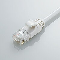 [ELECOM(エレコム)] [ホワイト][3m][Cat6準拠]配線スッキリ!取り回しがしやすいGigabit やわらかLANケーブル(Cat6準拠) LD-GPY/WH3(代引き不可)
