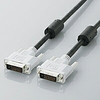 [ELECOM(エレコム)] DVIデュアルリンクケーブル(デジタル)[1.0m] CAC-DVDL10BK(代引き不可)【送料無料】