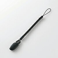 [ELECOM(エレコム)] スマートフォン用クリップストラップ/50cm P-STCP50BK(代引不...