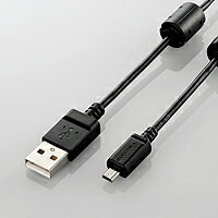 [ELECOM(エレコム)] カメラ接続用USBケーブル(平型mini8pinタイプ) DGW-F8UF15BK(...