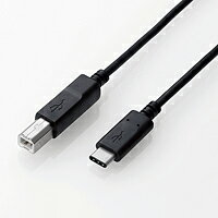 [ELECOM(エレコム)] USB2.0ケーブル(認証品、C-B) U2C-CB05NBK(代引不可)