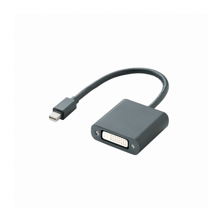 エレコム Mini DisplayPort-DVI変換アダプタ AD-MDPDVIBK(代引不可)【送料無料】
