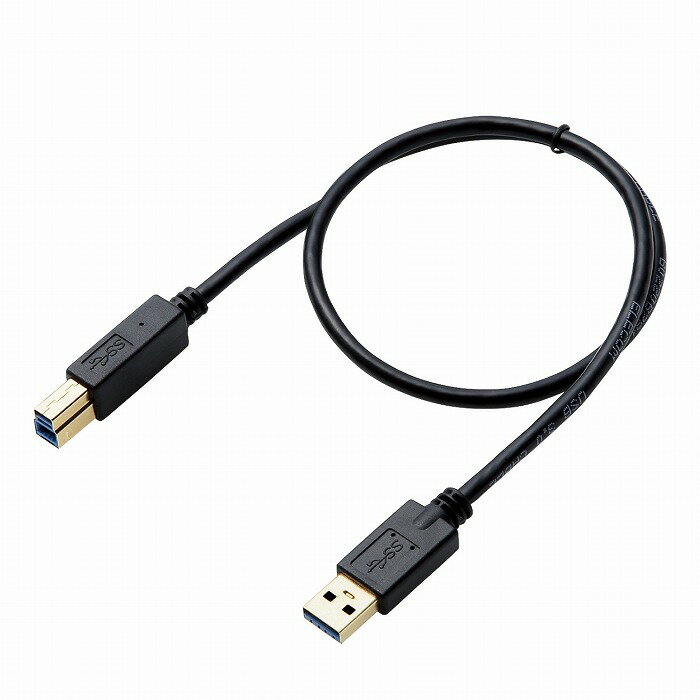 쥳 USB֥ 50cm USB3.0 A-B ֥å ϡɥǥHDD³ 3ť åͥ DH-AB3N05BK(Բ)