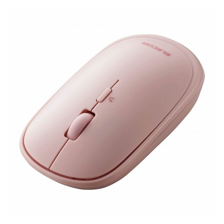 エレコム ワイヤレスマウス BlueLED Bluetooth 4ボタン 薄型 モバイルマウス 収納ポーチ付き 割り当て機能 ピンク M-TM10BBPN(代引不可)【送料無料】