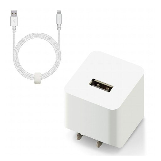 エレコム iPhone充電器 2.4A出力 ライトニングケーブル 付属 1.5m 高耐久 断線しにくい ホワイト MPA-ACL09WH(代引不可)【送料無料】 エレコム iPhone充電器 2.4A出力 ライトニングケーブル 付属 1.5m 高耐久 断線しにくい ホワイト MPA-ACL09WH(代引不可)【送料無料】