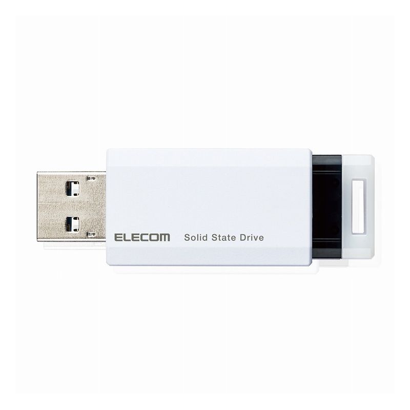 エレコム ELECOM SSD 外付け ポータブル 250GB 小型 ノック式 USB3.2(Gen1)対応 ホワイト PS4/PS4Pro/PS5 ESD-EPK0250GWH(代引不可)【送料無料】