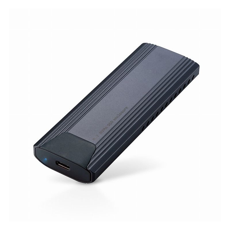 エレコム ELECOM SSDケース NVMe対応 ケーブル付属(USBA・Type-C) スクリューレス設計 高速データ転送 ブラック LGB-PNV02UC(代引不可)【送料無料】