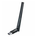 GR ELECOM Wi-Fi[^[ LAN q@ 433+150Mbps 11ac/n/a/g/b USB2.0 EU RoHSwߏ(10) ubN WDC-433DU2H2-B(s)