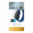 アップルウォッチ AppleWatch ガラスフィルム SE 6 5 4 44mm フルカバー 硬度9H フレーム付 指紋防止 ブラック AW-20MFLGFR...