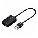 I[fBIϊA_v^ USB-3.5mm I[fBIo }CN P[ut 15cm ubN USB-AADC02BK GR(s)y[ցilR|Xjzyz