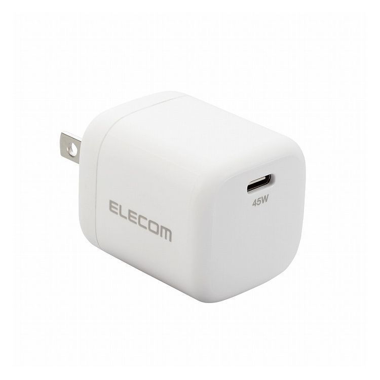 エレコム USB Type-C 充電器 PD 対応 45W タイプC Windows iPhone iPad MacBook Air M1 2020 Android その他機器対応 GaN 小型 軽量 ACアダプター ホワイト MPA-ACCP29WH(代引不可)【送料無料】