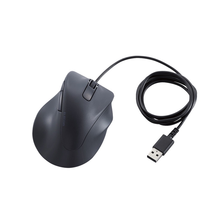 Usb Connector - エレコム ELECOM 有線 マウス 静音 5ボタン Mサイズ 右手専用 【 Windows 11 10 mac Chrome 対応 】 抗菌 EX-G ブラック(代引不可)【送料無料】