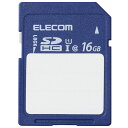 GR ELECOM SDJ[h SDHC 16GB Class10 UHS-I U1 80MB/s x SDJ[hP[Xt MF-FS016GU11C(s)