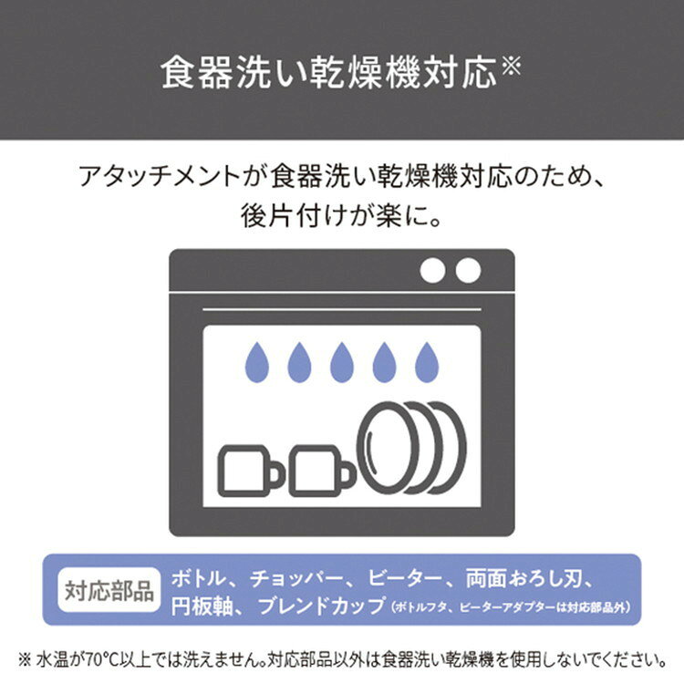 リコメン堂のテスコム ハンドブレンダー TBL30A-W(代引不可)【送料無料】｜アングル2