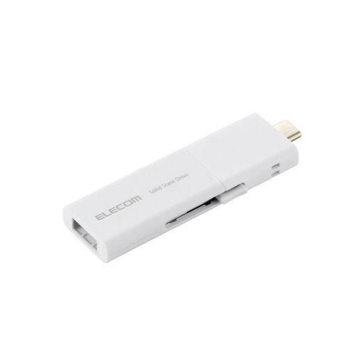SSD 外付け 1TB USB3.2Gen1 読込最大420MB/秒 USBメモリ型 ポータブルSSD スライド式 高速 USB Type-C / USB-A 両対応 ホワイト(代引不可)【送料無料】 SSD 外付け 1TB USB3.2Gen1 読込最大420MB/秒 USBメモリ型 ポータブルSSD スライド式 高速 USB Type-C / USB-A 両対応 ホワイト(代引不可)【送料無料】
