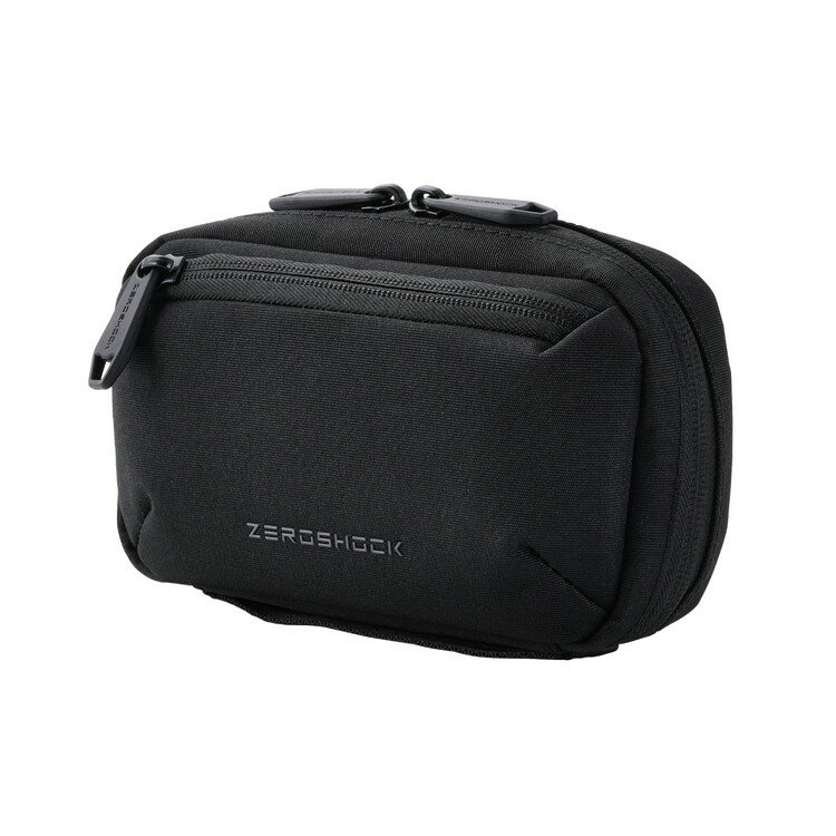 ガジェットポーチ バッグインバッグ 軽量 撥水 小物収納 衝撃吸収 スリム設計 ZEROSHOCK ブラック ZSB-..