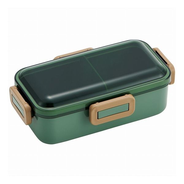 スケーター 銀イオン抗菌 弁当箱 ふわっと盛れる 4点ロック 530ml セージグリーン PFLB6AG Skater