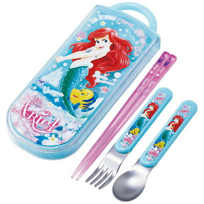Trio Set - スケーター 銀イオン抗菌 子供用 トリオセット 箸 スプーン フォーク アリエル24 TACC2AG キャラクター かわいい 可愛い Skater