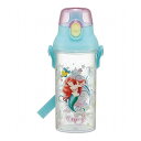 スケーター 480ml 水筒 直飲み 水分補給 メモリ付き クリア 透明 アリエル24 PSB5TR キャラクター 可愛い かわいい Skater(3)