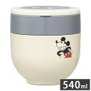 スケーター 折りたたみ ハンドル付き 保温 保冷 丼ぶり ジャー 540ml ミッキーマウス LDNO6AG【送料無料】