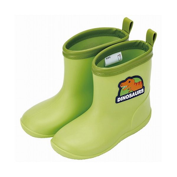 スケーター ワッペン 付き レインブーツ 長靴 キッズ 子供 16cm おしゃれ かわいい ディノサウルス RIB..