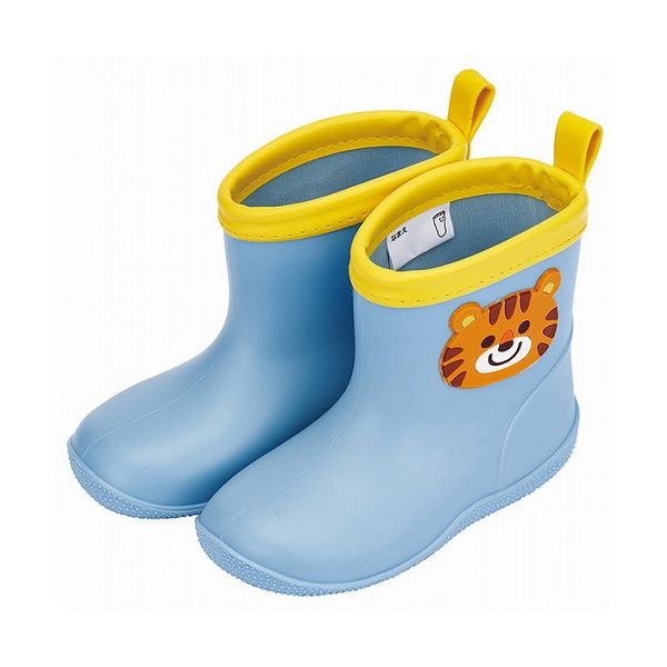 スケーター ワッペン 付き レインブーツ 長靴 キッズ 子供 14cm おしゃれ かわいい チアフルタイガー R..