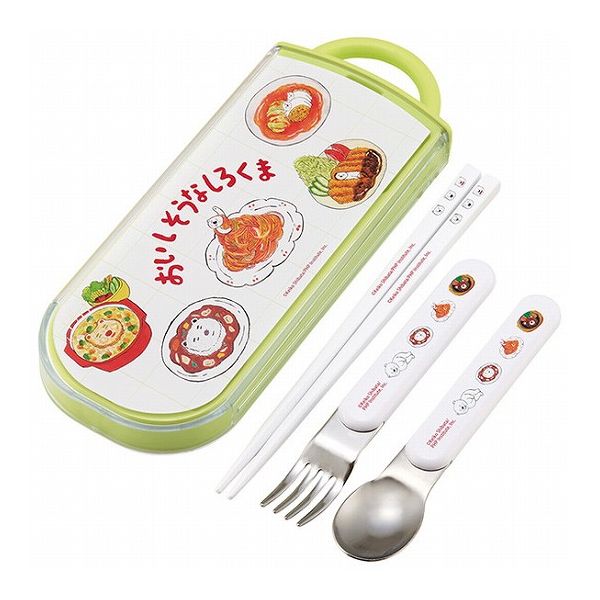 しろくまシリーズ 銀イオン抗菌 子供用 トリオセット 箸 スプーン フォーク しろくまシリーズ TACC2AG ..