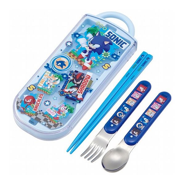 ソニック 銀イオン抗菌 子供用 トリオセット 箸 スプーン フォーク ソニック TACC2AG スケーター Skate..
