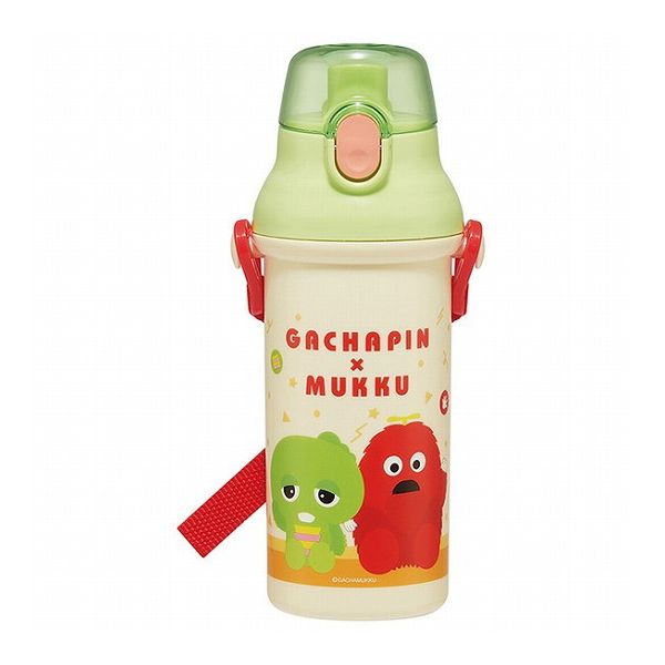 가챠핀무쿠은 이온 항균 식세기 대응 직접 마시고 물통 플라스틱 병 480ml 가챠핀 무쿠 PSB5SANAG 스케이터 Skater 캐릭터 귀여운 귀엽다