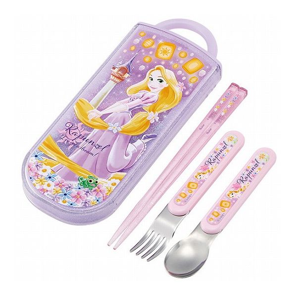 ラプンツェル25 銀イオン抗菌 子供用 トリオセット 箸 スプーン フォーク ラプンツェル25 TACC2AG スケ..