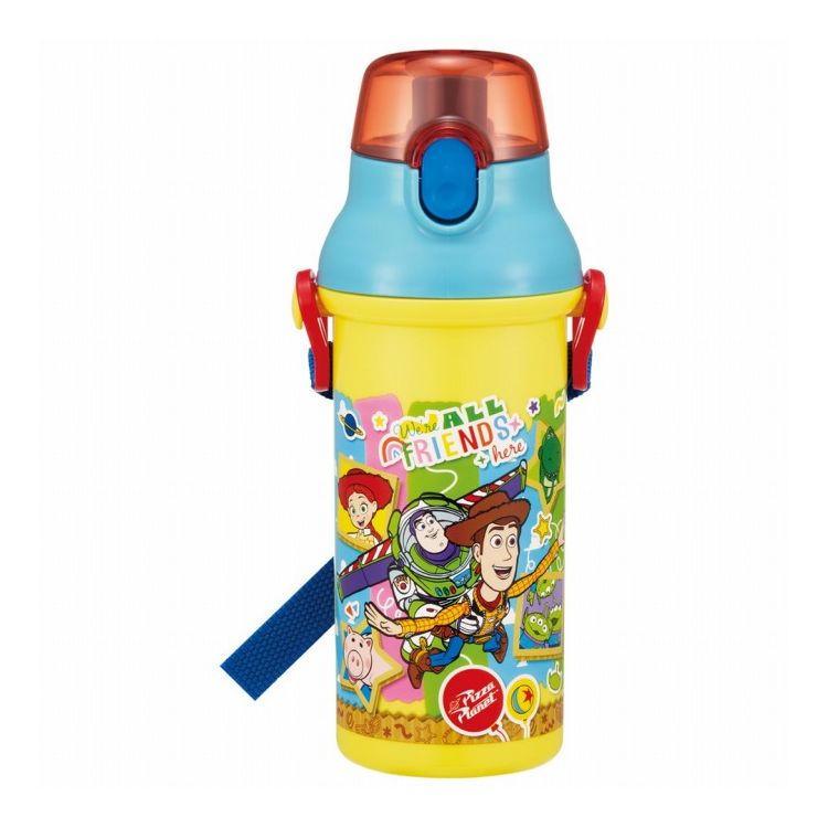 儿童用水壶 - ディズニー トイ・ストーリー 2026 水筒 キッズ ワンタッチ プラスチック 直飲み ボトル 子供 かわいい 480ml PSB5SAN キャラクター かわいい スケーター skater【送料無料】
