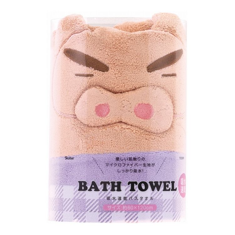 【商品詳細】優しい肌触りのマイクロファイバー生地がしっかり吸水！タオルバーにかけてかわいく使える。【商品サイズ(約)】サイズ：600×1200mm※商品の性質上、多少誤差が生じることがあります。あらかじめご了承ください。【材質】本体：ポリエ...