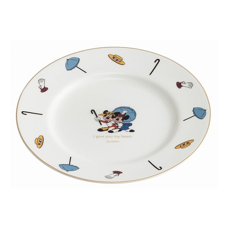 ミッキー&ミニー プレート 皿 19cm ナ