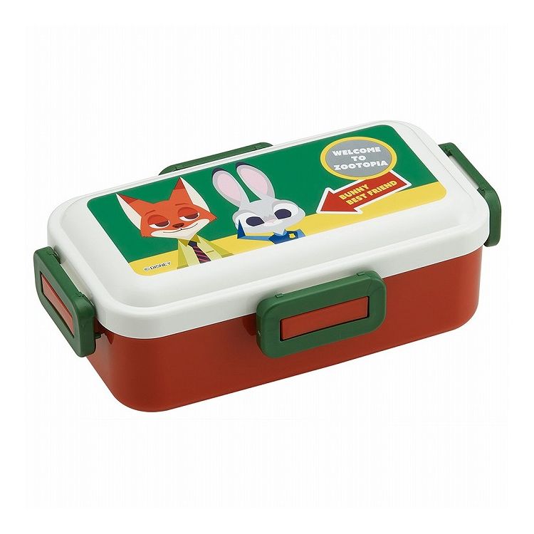 ディズニー ズートピア 弁当箱 530ml ランチボックス ワッペン 銀イオン ふわっと盛れる 4点ロック 弁..