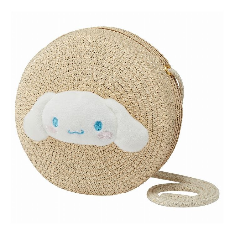 サンリオ sanrio シナモロール ストロー素材 ラウンド型 ショルダー バッグ かばん カバン キャラクター 可愛い ZSRB1 キャラクター キャラ かわいい skater スケーター