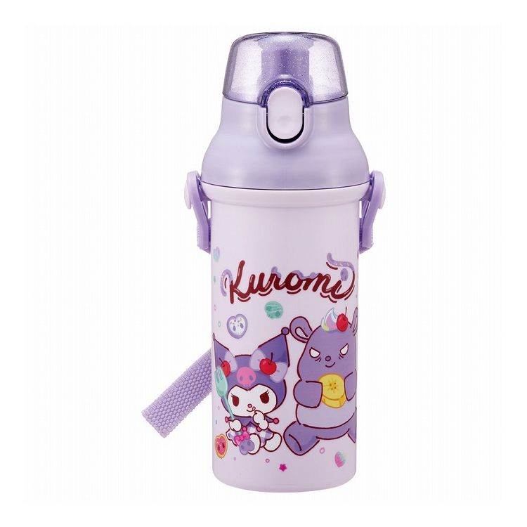 サンリオ sanrio クロミ FancySnacksSweets 水筒 キッズ ワンタッチ プラスチック 直飲み ボトル 子供 ..