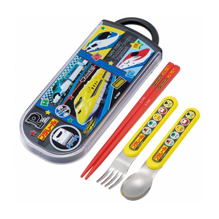 プラレール 2026 子供用 トリオセット 箸 スプーン フォーク TACC2 キャラクター スケーター skater