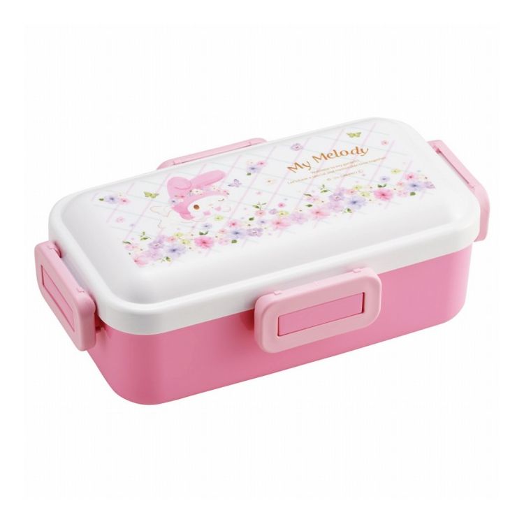 【商品詳細】 ドーム型のフタで、"ふんわり"とご飯やおかずが詰められる。 高い仕切付きでおかずが片寄りにくい。 片手で持てるスリムタイプ。 4点ロックの密封式で汁漏れしにくい。 フタを外して電子レンジOK! 食洗機OK!! 【スペック】 ・商品サイズ サイズ:約 186×108×62mm 容量:530ml ・品質表示 フタ:AS樹脂 本体・止具・仕切:ポリプロピレン パッキン:シリコーンゴム【送料について】北海道、沖縄、離島は送料を頂きます。パステル水彩花柄 ハローキティふわっと盛れる4点ロック2段丸型 2段コンビセットパステル水彩花柄 マイメロディふわっと盛れる4点ロック2段丸型 2段コンビセットパステル水彩花柄 クロミふわっと盛れる4点ロック2段丸型 2段コンビセットパステル水彩花柄 シナモロールふわっと盛れる4点ロック2段丸型 2段